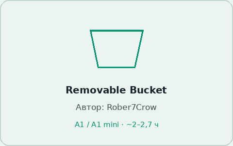 Карточка модели Removable Poop Bucket
