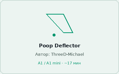 Карточка модели Poop Deflector