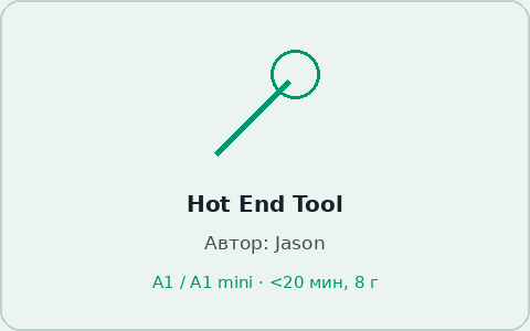 Карточка модели Hot End Tool