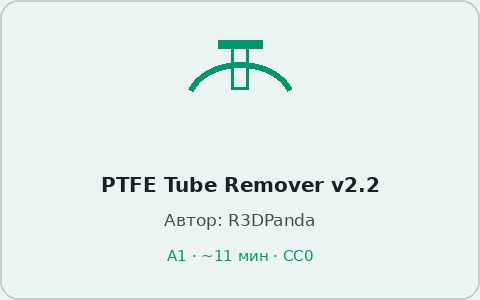 Карточка модели PTFE Tube Remover v2.2