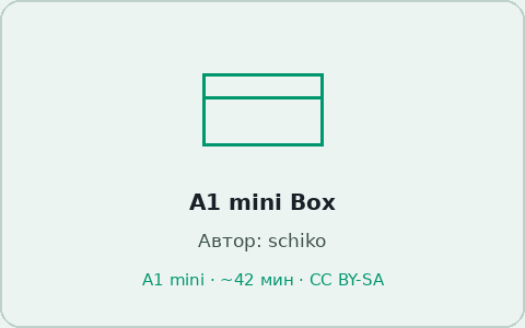 Карточка модели A1 mini Box